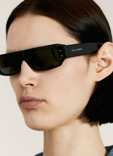 Dolce & Gabbana 矩形太阳镜  黑色 ldg0355003