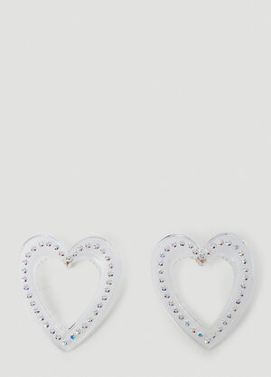 SAFSAFU Big Heart Earrings Transparent saf0251001