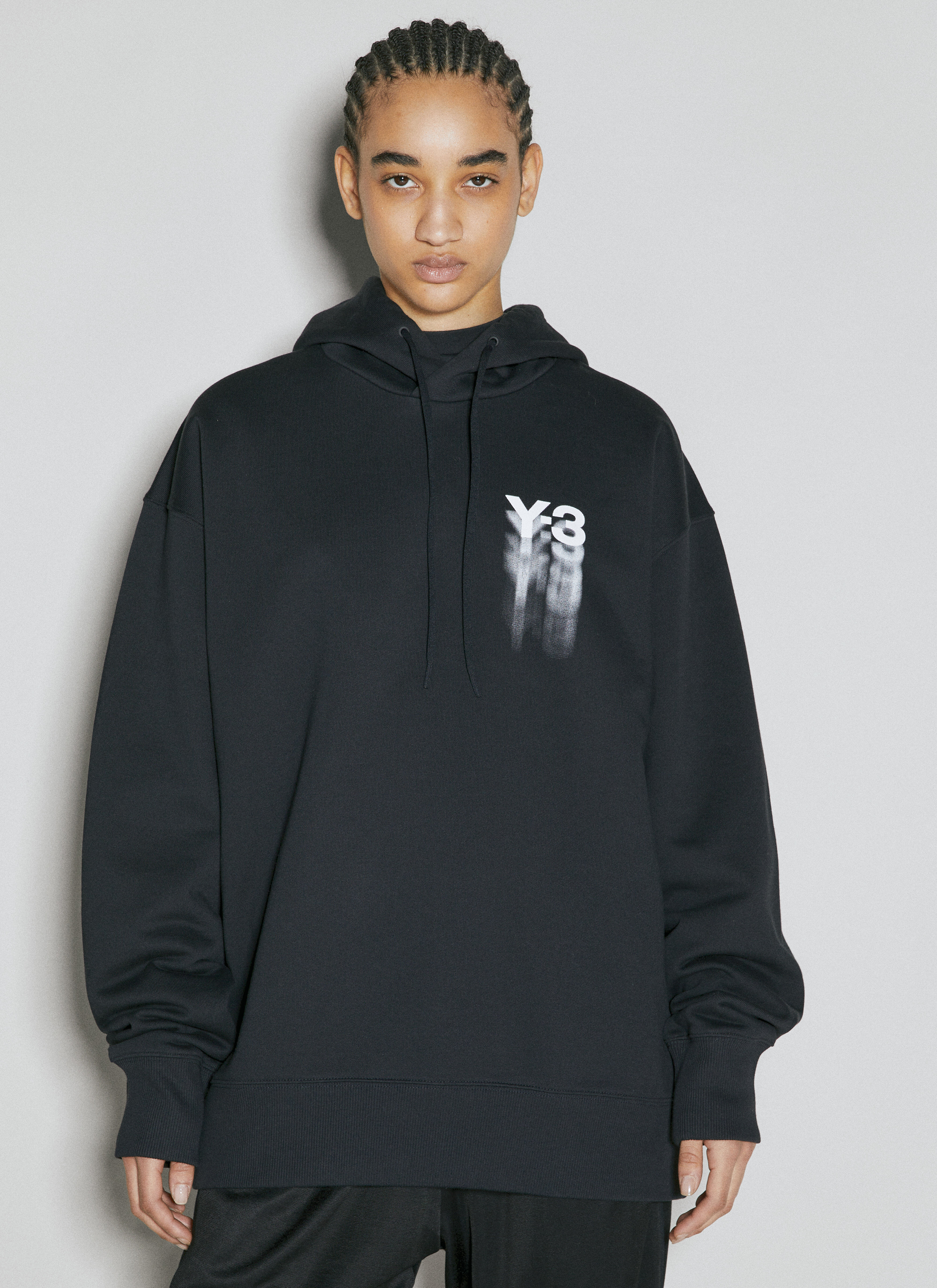 Y-3 GFX Hooded Sweatshirt Black yyy0356004