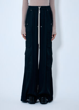 Jean Paul Gaultier Satin Cargo Pants Blue jpg0259005