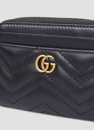 Gucci GG Marmont Quilted Card Holder Black guc0247280