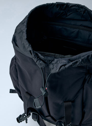 LN-CC® - Moncler Grenoble: Leather-Trim Backpack - Black Moncler Grenoble Leather-Trim Backpack Black mog0165016