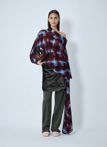 Dries Van Noten Asymmetric Shirt Burgundy dvn0262020