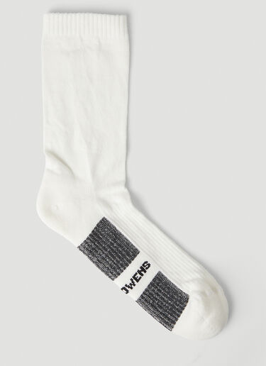 Rick Owens Glitter Socks White ric0247051