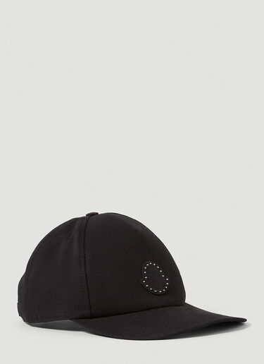 Moncler Logo Patch Baseball Cap Black mon0149034