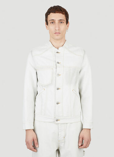 Maison Margiela Collarless Denim Jacket White mla0151020