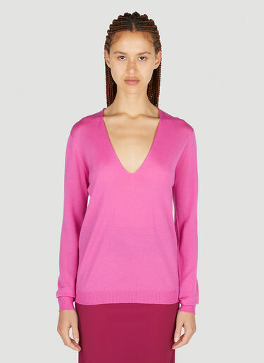 Rick Owens Classic Sweater Pink ric0251036