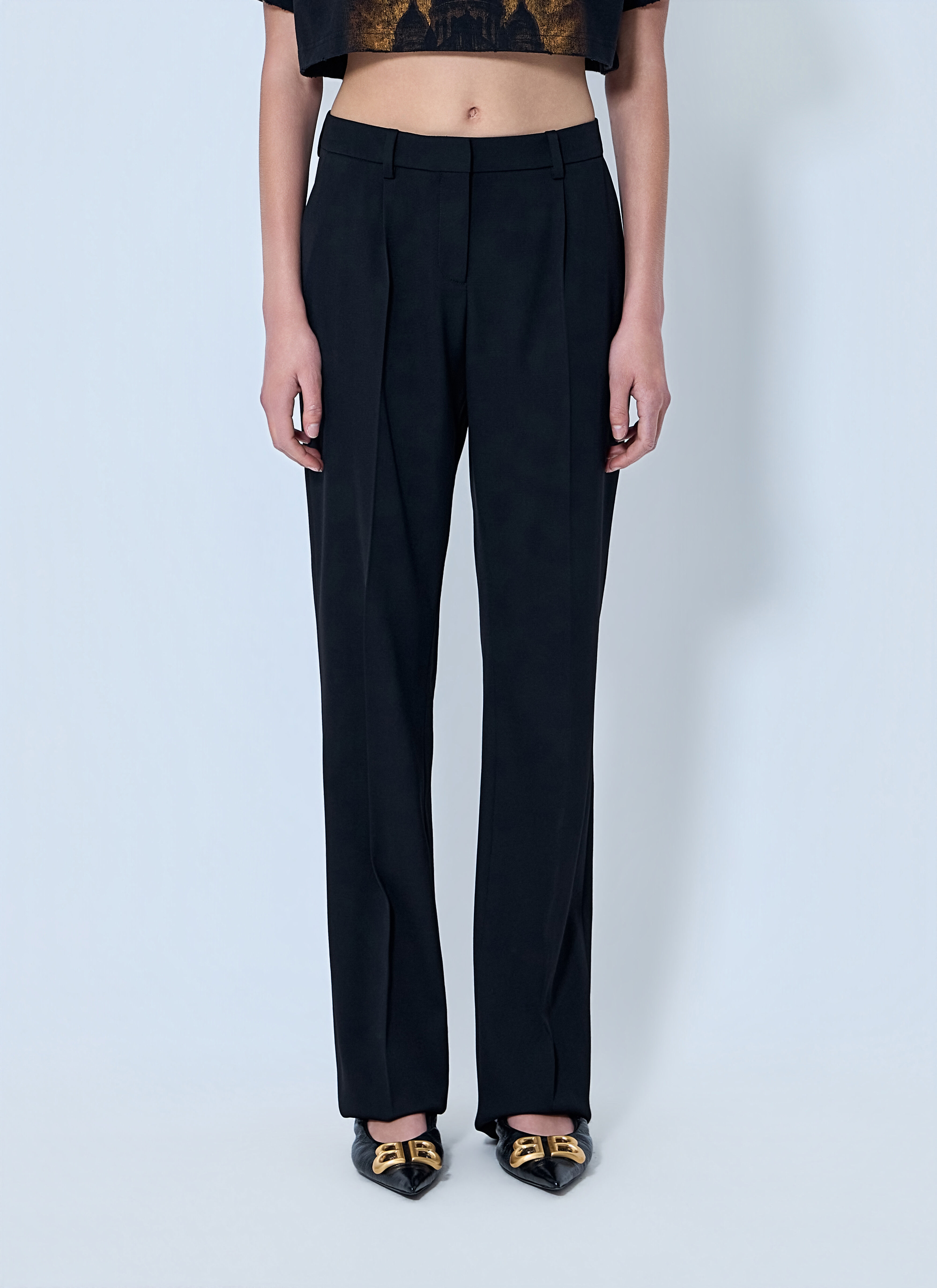 Balenciaga Women's' Slim Tailored Pants in Black | LN-CC®