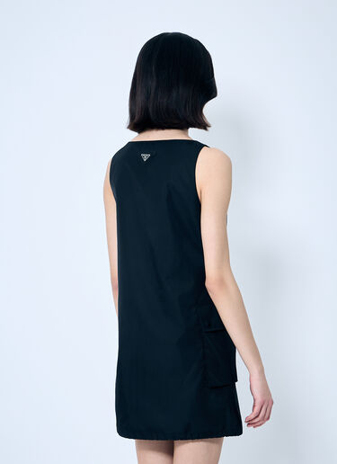 Prada Re-Nylon Mini Dress Black pra0260021