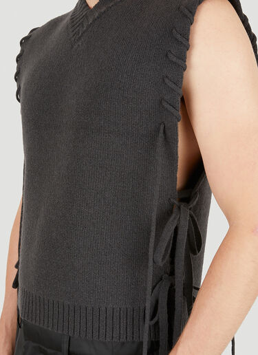 Craig Green Laced Sleeveless Sweater Black cgr0150014