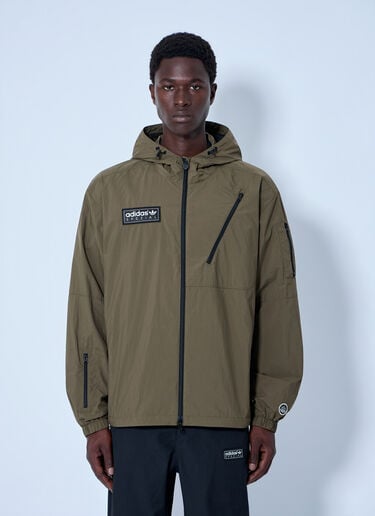 LN-CC® - adidas SPZL: Buckstead Jacket with Zip Details - Green adidas SPZL Buckstead Jacket with Zip Details Green aos0164002