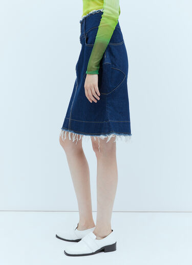 Paula Canovas del Vas Spiky Denim Skirt Blue pcd0254004