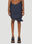 Lourdes Ruched Pinstripe Skirt Light Blue lou0249005