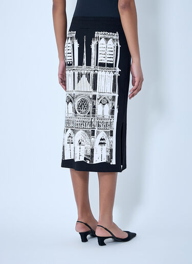 Vaquera Sweatshirt Midi Skirt Black vaq0264008