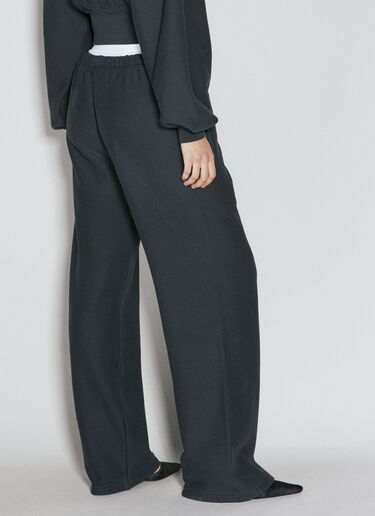 Alexander Wang 와이드 레그 트랙 팬츠 블랙 awg0255022