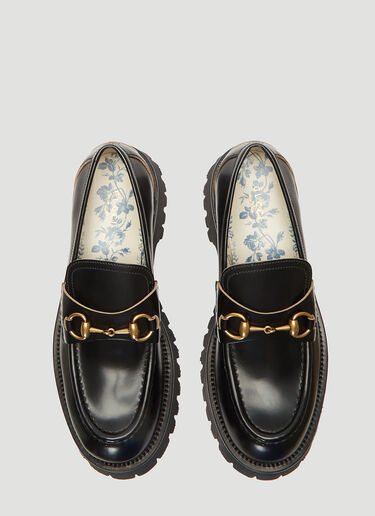 Gucci Chunky Lug Sole Loafers Black guc0237033