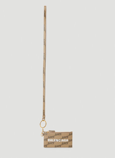 Balenciaga Lanyard Card Holder Brown bal0352005