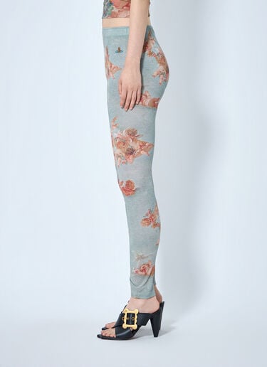 LN-CC® - Vivienne Westwood: Printed Leggings - Light Blue Vivienne Westwood Printed Leggings Light Blue vvw0265019