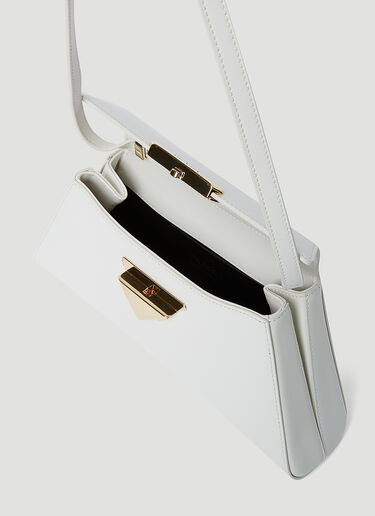 Prada Pattina Shoulder Bag White pra0254057