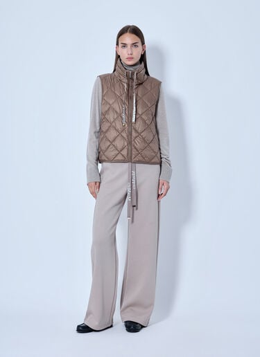 LN-CC® - Max Mara: Quilted Gilet with High Neck - Camel Max Mara Quilted Gilet with High Neck Camel max0266151