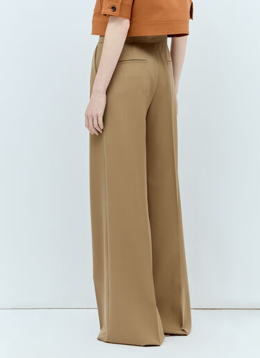 Max Mara Wool Tailored Pants Brown max0255019