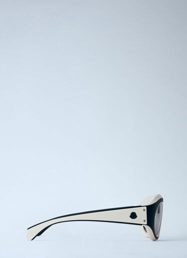 Moncler Oval Frame Sunglasses White lmo0364005