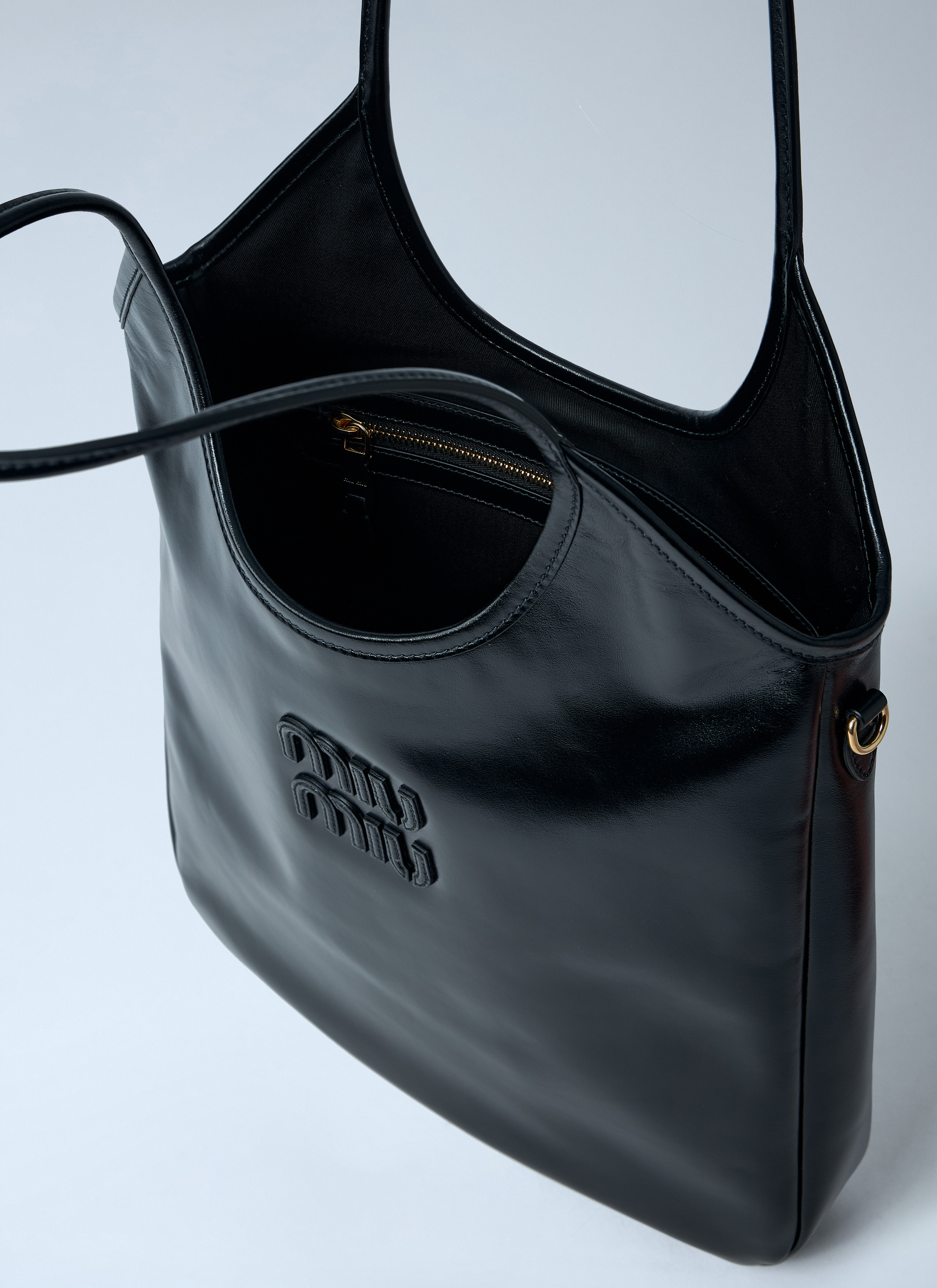 Miu Miu Women's' Ivy Leather Shoulder Bag in Black | LN-CC®