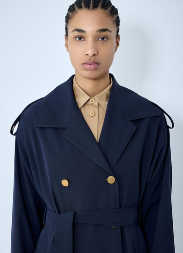 Max Mara 华达呢羊毛外套 蓝色 max0259008