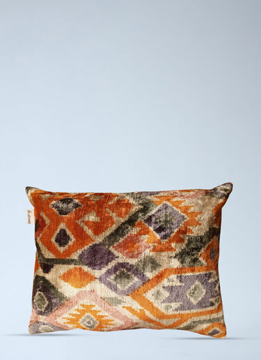 Geometric Patterned Cushion Les-Ottomans Geometric Patterned Cushion Multicolour wps0692039