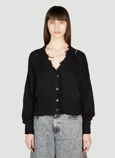 Marni Distressed Cardigan Black mni0253023