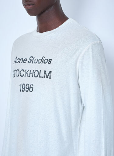 LN-CC® - Acne Studios: 1996 Logo T-Shirt - White Acne Studios 1996 Logo T-Shirt White acn0365003
