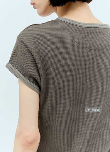 Acne Studios Waffle T-Shirt Grey acn0255017