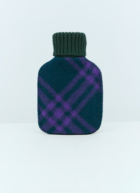 Burberry ウールチェック柄湯たんぽ パープル bur0254009