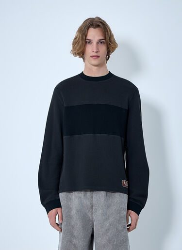 Brain Dead Cotton Jersey Crewneck Sweatshirt Black bra0164002