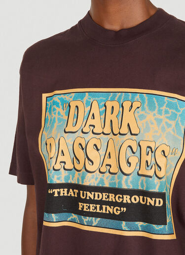 Come Tees Dark Passages Raver T-Shirt Brown com0349003