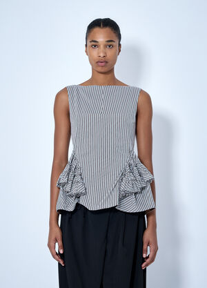 Dries Van Noten Casey Sleeveless Top Brown dvn0264032