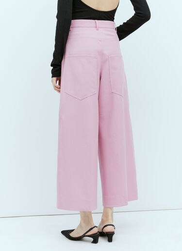 Gucci 羊毛粗斜纹布长裤 粉色 guc0255043