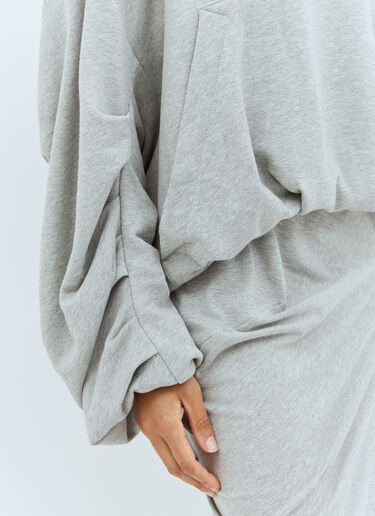 Dries Van Noten Balloon Hooded Sweatshirt Grey dvn0258028