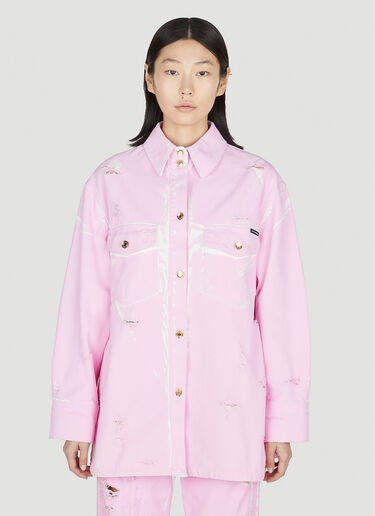 Dolce & Gabbana オーバーサイズシャツ ピンク dol0251011