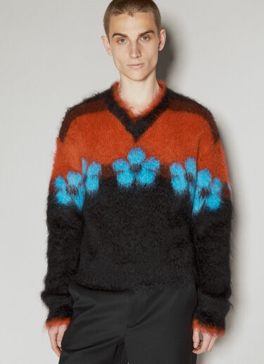 Marni Mohair Flower Sweater Black mni0155004