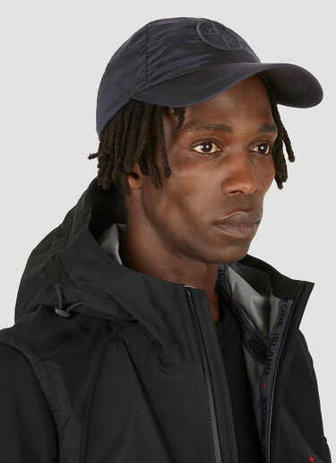 Stone Island Compass 贴饰抽绳棒球帽 黑色 sto0148091