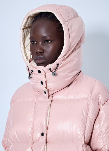 LN-CC® - Moncler: Parana Hooded Short Down Jacket - Pink Moncler Parana Hooded Short Down Jacket Pink mon0266001