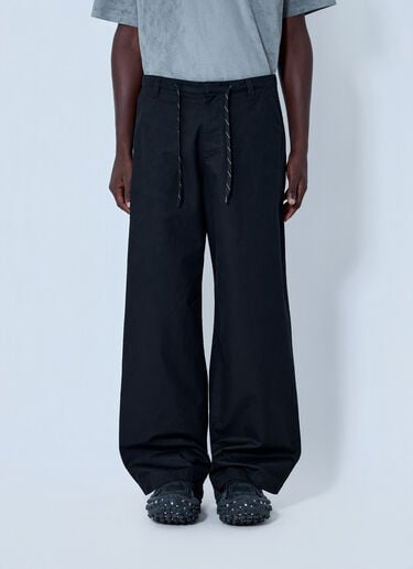 Balenciaga Wide-Leg Trousers Black bal0164011