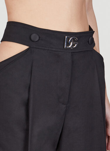 Dolce & Gabbana Side Cut Out Pants Black dol0249011