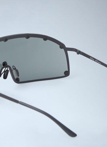 Rick Owens Shielding Sunglasses Black ris0353003