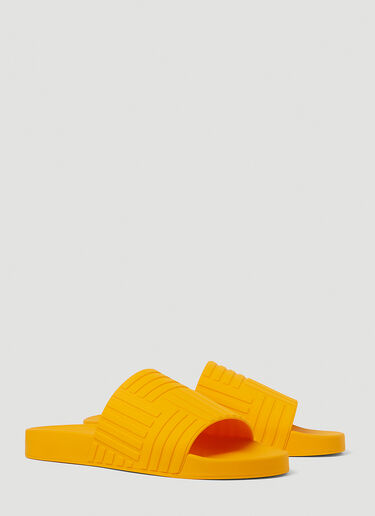 Rubber Carpet Slides Bottega Veneta Rubber Carpet Slides Orange bov0247042