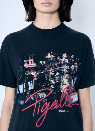 Balenciaga Pigalle 印花 T 恤  黑色 bal0259006