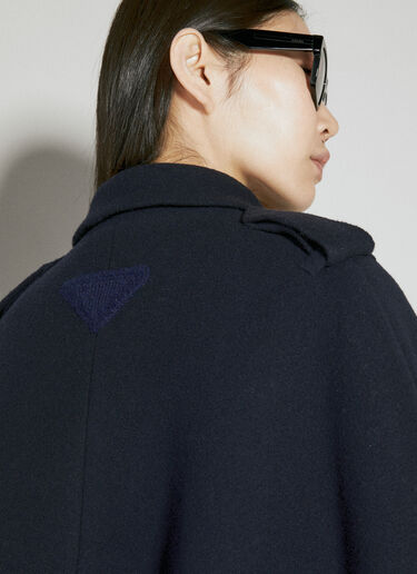 Prada 카방 울 재킷 블루 pra0254045