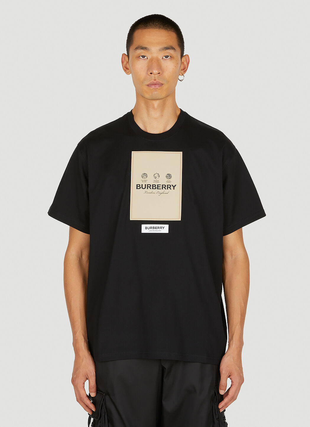 Burberry shoulder best sale patch tee mens