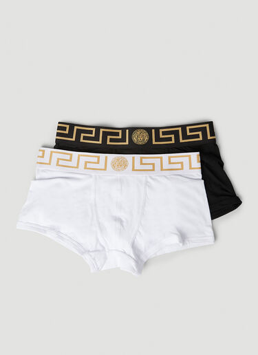 Versace Set of Two Greca Briefs White ver0149069